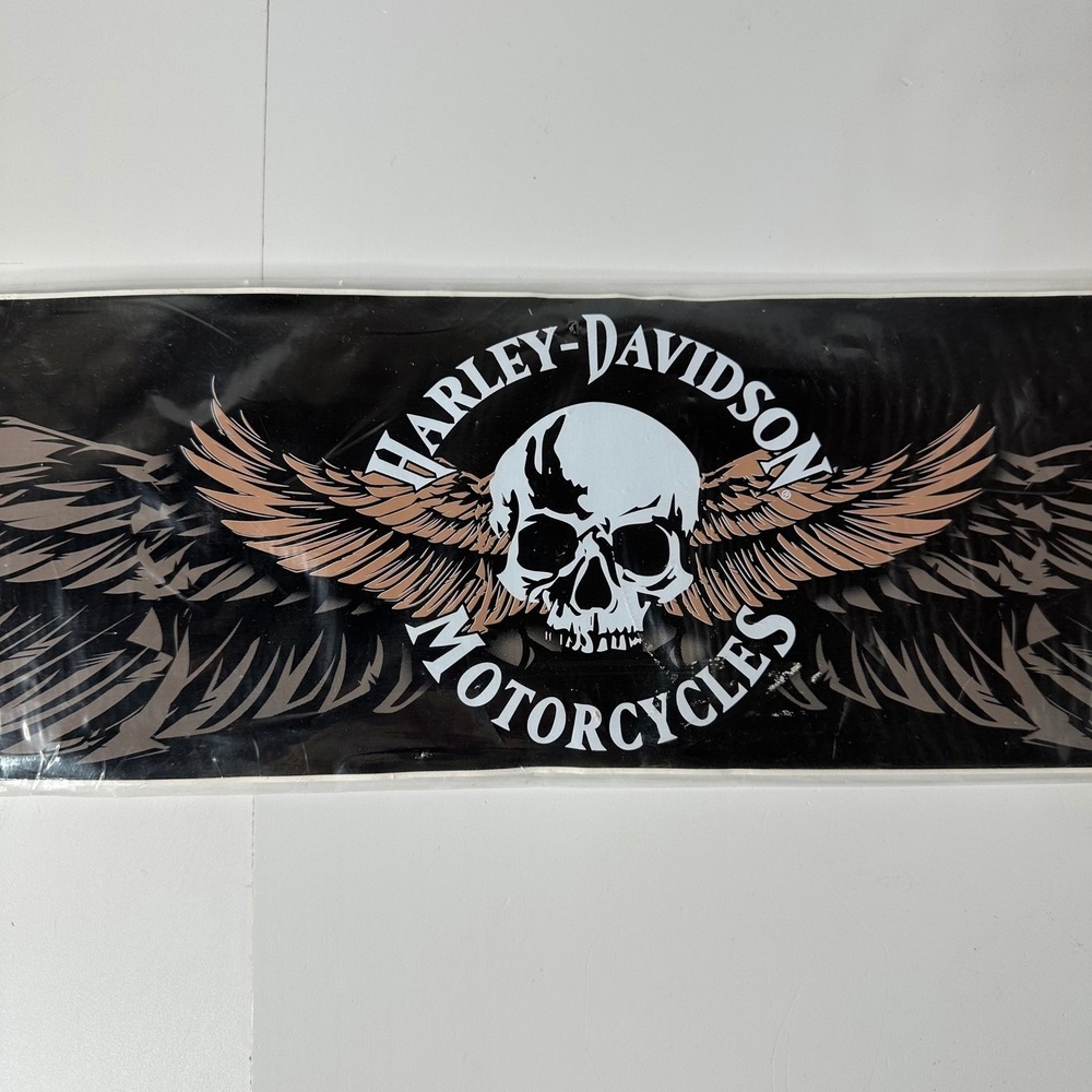 Harley Davidson Sunscreenz Exterior‎ Decal Strip Skull Wings USA Chroma NEW